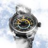 Reloj automático para hombre AVI-8 Flyboy Wingman Worldtimer GMT con esfera gris tropical AV-4120-04 y correa adicional