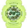 Reloj analógico digital Casio Baby-G con correa de resina verde y esfera verde de cuarzo BA-110YK-3A 100 m para mujer