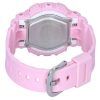 Reloj Casio Baby-G analógico digital con correa de resina rosa y esfera rosa de cuarzo BA-110YK-4A 100 m para mujer