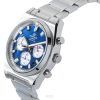 Reloj Casio Edifice analógico con cronógrafo de acero inoxidable y esfera azul de cuarzo EFB-730D-2AV 100M para hombre