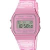 Reloj unisex Casio Youth Pink Resin Digital F-91WS-4 F91WS-4