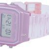 Reloj unisex Casio Youth Pink Resin Digital F-91WS-4 F91WS-4