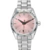 Hamilton Jazzmaster Performer Reloj automático de acero inoxidable con esfera rosa H36105171 100M para mujer