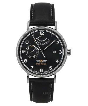 Iron Annie Amazonas Impression Leather Strap Black Dial Automatic 59602 Mens Watch