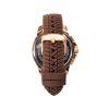 Maserati Successo Lifestyle Chronograph Rubber Strap Brown Dial Quartz R8871621039 Mens Watch