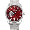 Reloj Orient Classic Contemporary de acero inoxidable con esfera abierta en rojo y automático RA-AR0010R para hombre