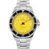 Reloj de cuarzo Ratio FreeDiver de acero inoxidable con zafiro y esfera amarilla RTF034 200M para hombre