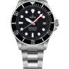 Reloj Ratio FreeDiver Zafiro Acero inoxidable Esfera negra Automí¡tico RTF041 200M para hombre