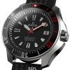 Reloj para hombre Ratio FreeDiver X Marine Black con incrustaciones de cerámica negra Automatic Diver RTX001 200M