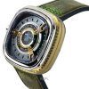 Reloj automático Sevenfriday M-Series SF-M2-05 para hombre con correa de cuero y esfera marrón y capacidad NFC