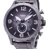 Refurbished Fossil Nate Chronograph Smoke Grey Dial JR1437 Men's Watch