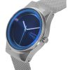 Refurbished Skagen Sol Stainless Steel Mesh Ocean Blue Dial Solar Powered SKW3024 Womens Watch