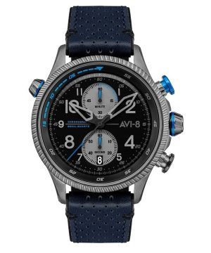 Refurbished AVI-8 Hawker Hunter Colerne Duke Chronograph Black Dial Quartz AV-4080-02 Mens Watch