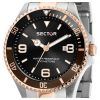 Refurbished Sector 230 Black Dial Two Tone Stainless Steel Quartz R3253161019 100M Mens Watch