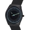 Refurbished Skagen Grenen Solar Halo Midnight Stainless Steel Mesh Black Dial SKW6874 Mens Watch