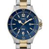 Refurbished Timex Harborside Blue Dial Two Tone Stainless Steel Quartz TWG019600 Mens Watch