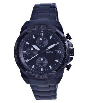 Refurbished Fossil Bronson Chronograph Stainless Steel Black Dial Quartz FS5853 Mens Watch