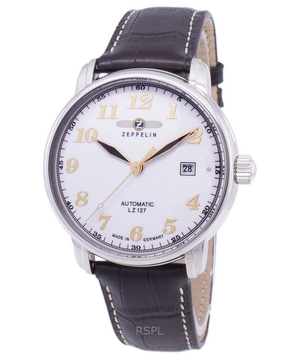 Refurbished Zeppelin LZ127 Graf White Dial Germany Made Automatic 76561 Mens Watch