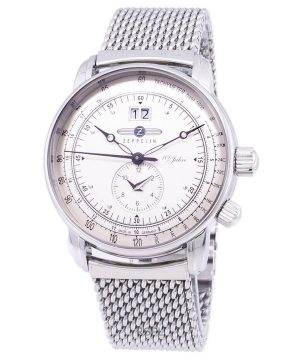 Refurbished Zeppelin 100 Years ED.1 Silver Dial Germany Made Quartz 7640M1 Mens Watch