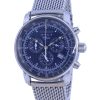 Refurbished Zeppelin 100 Jahre Ed.1 Chronograph Blue Dial Quartz 7680M3 Mens Watch