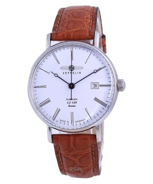 Reloj Zeppelin LZ120 Rome con esfera blanca y correa de piel, automático, 71541, para hombre, reacondicionado