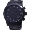 Reloj Michael Kors Runway MK8157 100M para hombre, cronógrafo de acero inoxidable, esfera negra, cuarzo, reacondicionado