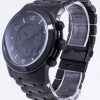 Reloj Michael Kors Runway MK8157 100M para hombre, cronógrafo de acero inoxidable, esfera negra, cuarzo, reacondicionado