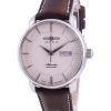 Reloj Zeppelin Atlantic con correa de piel y esfera beige, automático, 84665, para hombre, reacondicionado