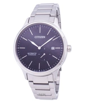 Reloj Citizen Super Titanium con esfera negra y automático NJ0090-81E para hombre reacondicionado