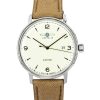 Reloj Zeppelin LZ-129 Hindenburg con correa de plástico reciclado y esfera beige, automático, 80645N, para hombre