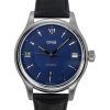 Reloj automático Oris Classic Date con correa de piel y esfera azul 01 733 7719 4075-07 5 20 35 para hombre