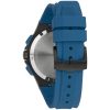 Bulova Maquina Cronógrafo Esfera negra Correa azul Cuarzo 98B380 100M Reloj para hombre