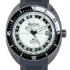 Reloj automático Bulova Oceanographer GMT con correa de PU, esfera blanca y luminiscencia completa, Devil Diver',s 98B407 200