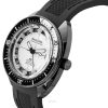 Reloj automático Bulova Oceanographer GMT con correa de PU, esfera blanca y luminiscencia completa, Devil Diver',s 98B407 200