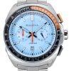 Reloj cronógrafo Bulova Racer de acero inoxidable con esfera azul y cuarzo 98B432 100M para hombre