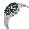 Reloj Citizen Eco-Drive Cronógrafo GMT de acero inoxidable con esfera verde AT2561-81X 100M para hombre