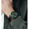 Reloj automático para hombre AVI-8 Spitfire Smith con correa de cuero y esfera verde AV-4090-03