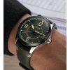 Reloj automático para hombre AVI-8 Spitfire Smith con correa de cuero y esfera verde AV-4090-03