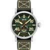 Reloj para hombre AVI-8 Dambuster Chadwick Meca-Quartz con correa de piel verde bosque y esfera verde AV-4113-02