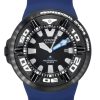 Reloj Citizen Promaster Eco-Drive Diver&#39,s BJ8055-04E 300M para hombre con correa de PU y esfera negra