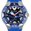 Reloj Citizen Promaster Eco-Drive Diver',s BN0238-02L 200M para hombre con correa de PU y esfera azul