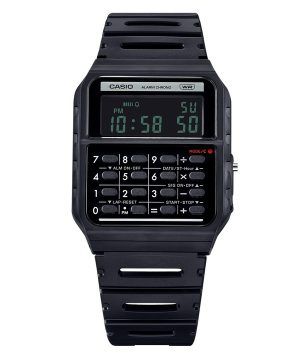 Reloj Casio POP Vintage Calculator Digital con correa de resina de origen biológico, color negro, de cuarzo CA-53WB-1B, unisex