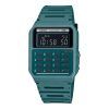 Reloj unisex Casio POP Vintage Calculator Digital Green Bio-Based Resin Strap Quartz CA-53WB-3B