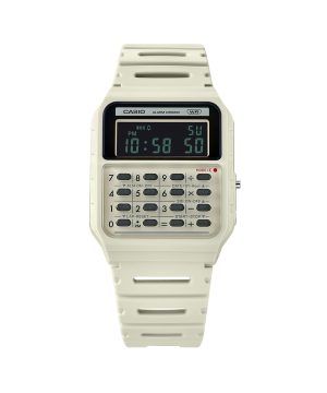 Reloj unisex Casio POP Vintage Calculator Digital con correa de resina de origen biológico gris CA-53WB-8B de cuarzo