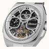 Reloj Ingersoll The Spirit Moon Phase de acero inoxidable con esfera plateada y esqueleto automático I15802 para hombre