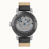 Reloj automático Ingersoll The Arc Moon Phase para hombre, correa de cuero, esfera esqueletizada negra, I16001