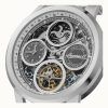 Reloj automático Ingersoll The Arc Moon Phase de acero inoxidable con esfera plateada y esqueleto para hombre I16002