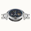 Reloj automático Ingersoll The Arc Moon Phase de acero inoxidable con esfera azul y esqueleto para hombre I16003