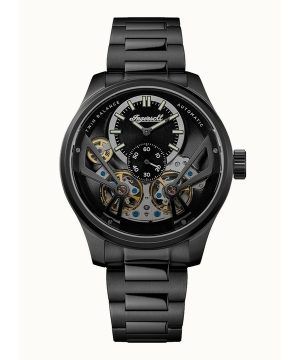 Reloj automático Ingersoll The Naismith de acero inoxidable con esfera esqueletizada negra I16102 para hombre