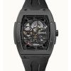 Reloj automático Ingersoll The Rim con correa de poliuretano y esfera esqueletizada negra I16201 para hombre